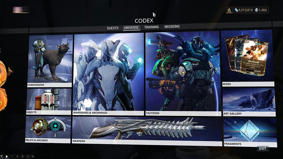 warframe codes